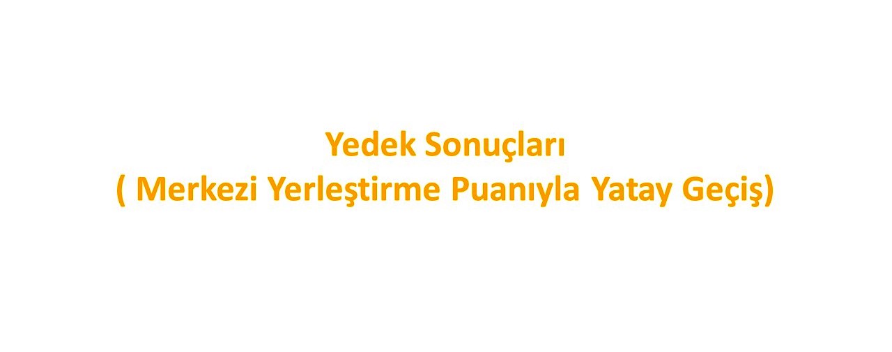 YEDEK_SONUCLARI